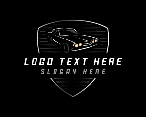 Dealership - Car Garage Shield logo design