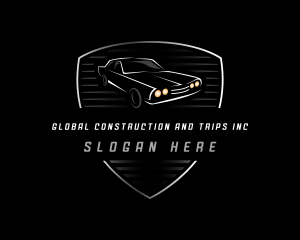 Car Garage Shield Logo