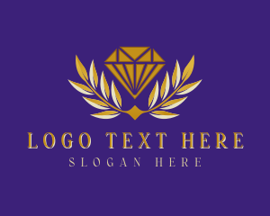 Luxury - Diamond Gem Jewelry logo design