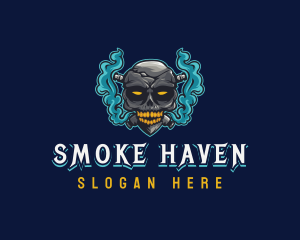 Vaping Skull Gamer logo design