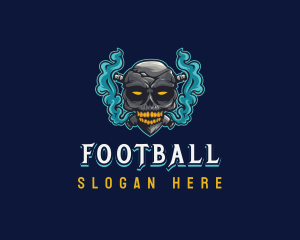 Smoke - Vaping Skull Gamer logo design