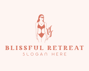 Modeling - Sexy Swimsuit Model logo design