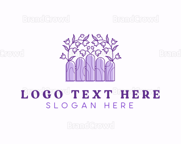 Lawn Garden Flower Logo