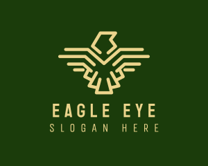 Tribal Flying Eagle logo design