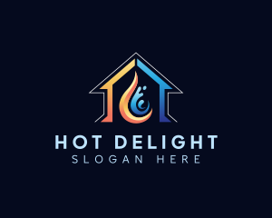 Hot Cold House Thermal logo design