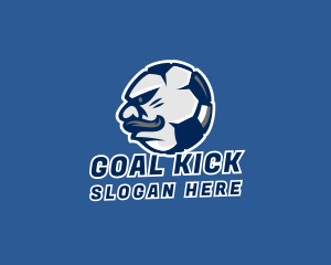 Soccer Team - Soccer Ball Mustache logo design