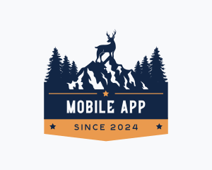 Forest Mountain Stag Logo