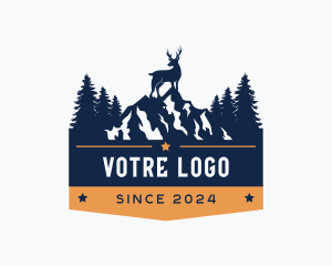 Stag - Forest Mountain Stag logo design