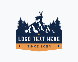 Forest Mountain Stag Logo