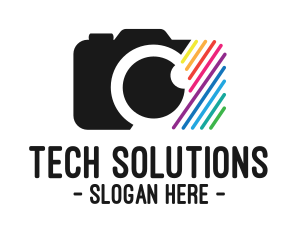 Icon - Multicolor Optical Camera logo design