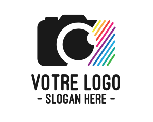 Focus - Multicolor Optical Camera logo design