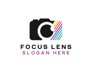 Multicolor Optical Camera  logo design