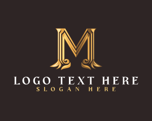 Valued - Premium Luxury Letter M logo design