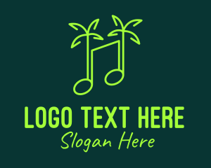 Album - Neon Tropical Music logo design