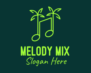 Album - Neon Tropical Music logo design