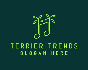 Neon Tropical Music logo design