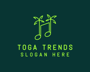 Neon Tropical Music logo design