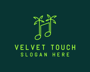 Neon Tropical Music logo design