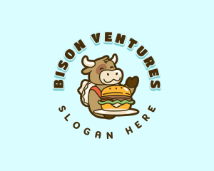 Cow Burger Restaurant logo design