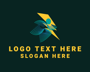 Voltage - Lightning Runner Motion logo design