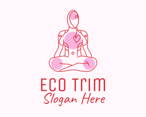 Reduce - Wellness Yoga Heart Care logo design