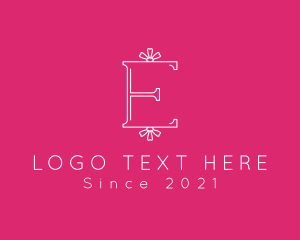 Florist - Floral Letter E logo design