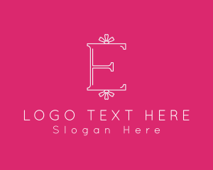 Floral Letter E Logo