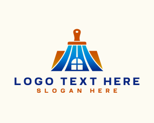 Painting - Home Roof Painting logo design