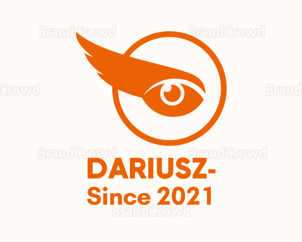 Orange Wing Eye Logo