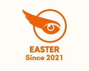 Eagle Eye - Orange Wing Eye logo design