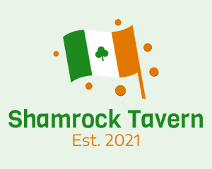 Irish - Irish Flag Shamrock logo design