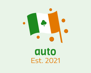 Symbol - Irish Flag Shamrock logo design