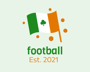 Celebration - Irish Flag Shamrock logo design