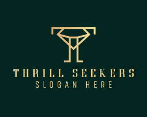 Diamond Jeweler Letter T logo design