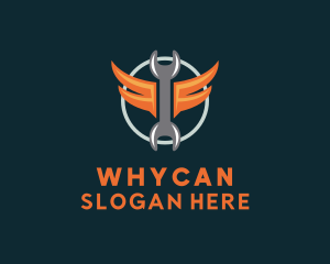 Winged Mechanic Wrench Logo