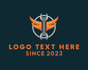 Wings - Winged Mechanic Wrench logo design