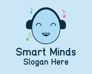 Playlist - Happy Egg Music logo design