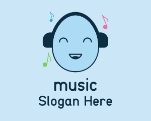Happy Egg Music  logo design