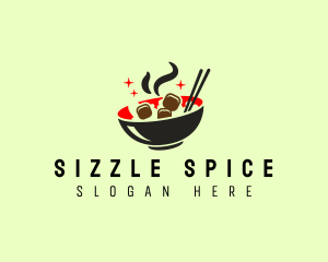 Asian Fried Rice Bowl Logo