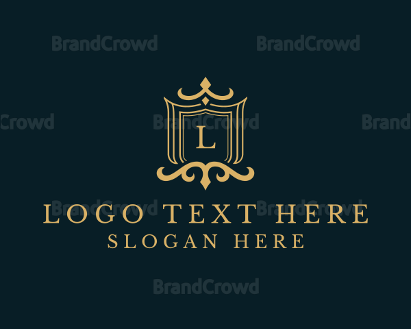 Ornate Boutique Shield Logo