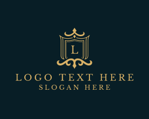 Ornate Boutique Shield Logo