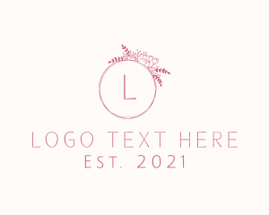 Stationery - Eco Floral Wreath logo design