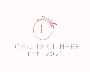 Eco Floral Wreath Logo