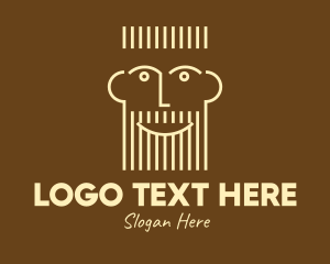 Lush - Hipster Beard Man logo design