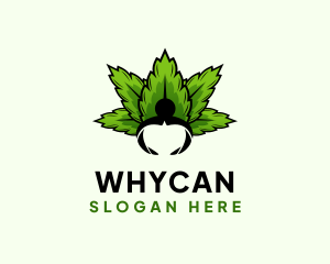 Cannabis Weed Human  Logo