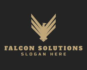 Deluxe Falcon Bird logo design