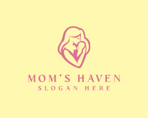 Mom Baby Adoption logo design