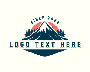 Mountaineering - Alpine Peak Mountain logo design