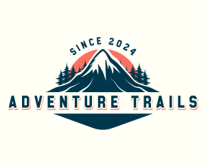 Alpine Peak Mountain logo design