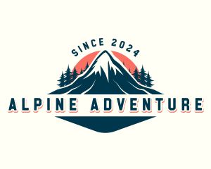 Alpine Peak Mountain logo design